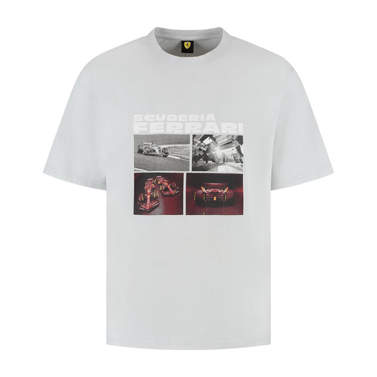 2025 Ferrari F1 Men's Driver Gray T-shirt