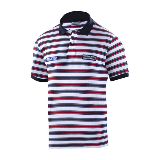 Sparco Mens Martini Sportline Polo shirt white