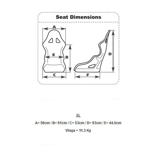 OMP HTE XL MY14 Racing Seat (with FIA homologation)