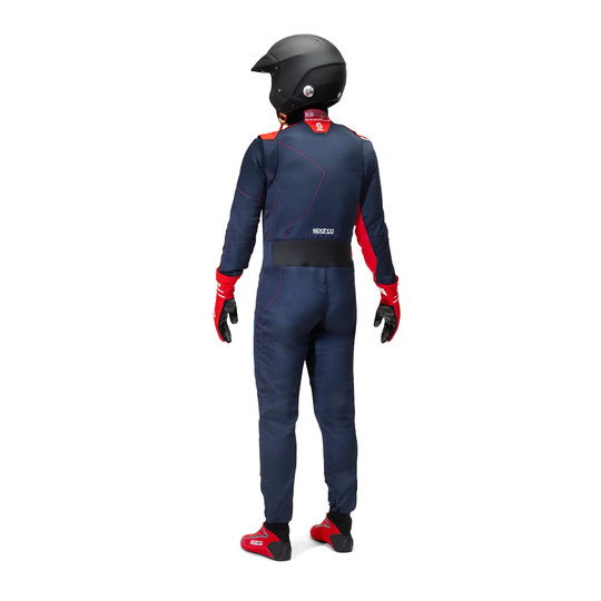 Sparco Sprint Advanced Asymetrical Race Suit Navy Blue/Red (FIA)