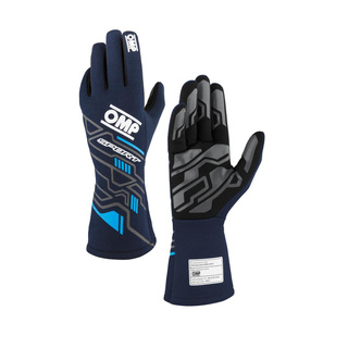 OMP Sport MY24 Racing Gloves Navy Blue (FIA)