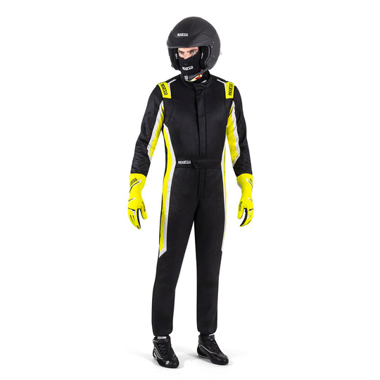 Sparco SPRINT PRO MY25 Race Suit Black-Yellow (FIA)
