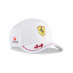 2025 Scuderia Ferrari F1 Team Hamilton White Baseball Cap
