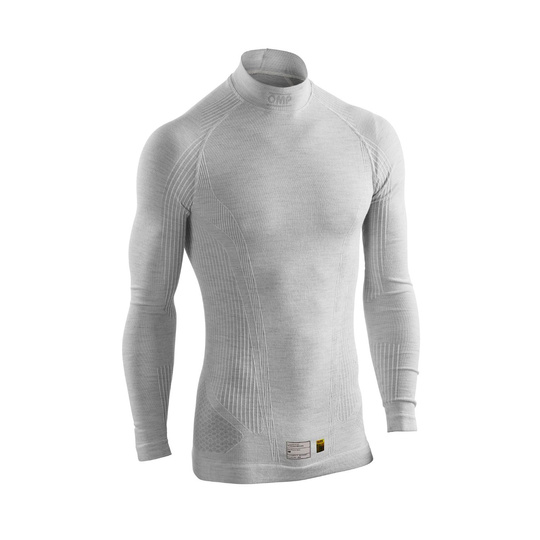 OMP Tecnica EVO MY26 Roll-Neck Underwear Top Silver (FIA)