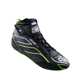 OMP ONE-S MY26 Shoes Black-Yellow (FIA)