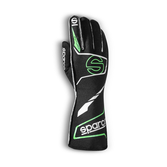Sparco Futura Racing Gloves Black/Green (FIA)