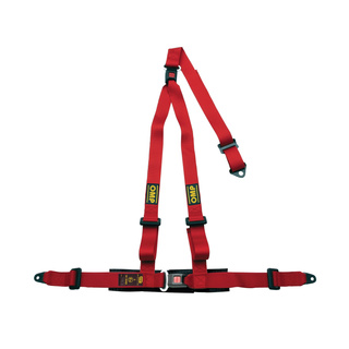 OMP Strada 3 - points Safety Belts ECE, DA509 Red