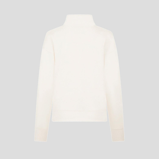 2024 Mercedes AMG F1 Women's Relaxed Fit Off-White 1/4 Zip Sweatshirt