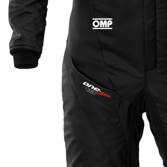 OMP ONE EVO AIR Race Suit Black/Grey (FIA)