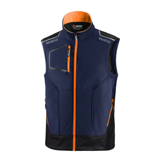 Sparco TECH Mens Vest navy/orange