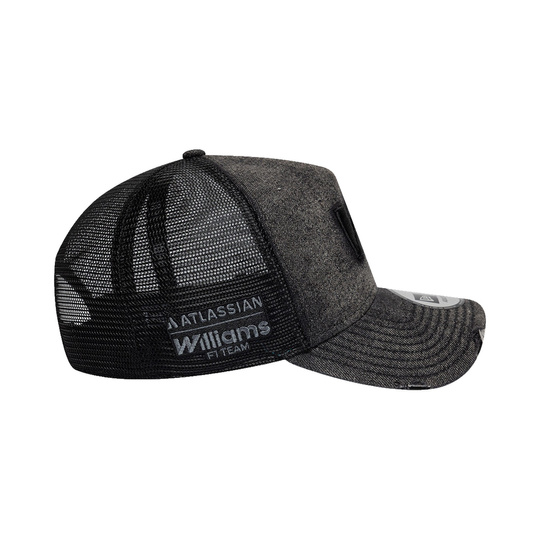 2026 Williams F1 New Wave Denim Trucker Hat Black