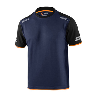 Sparco TECH Mens T-shirt navy/orange