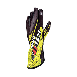 OMP KS-2 ART Karting Gloves Yellow
