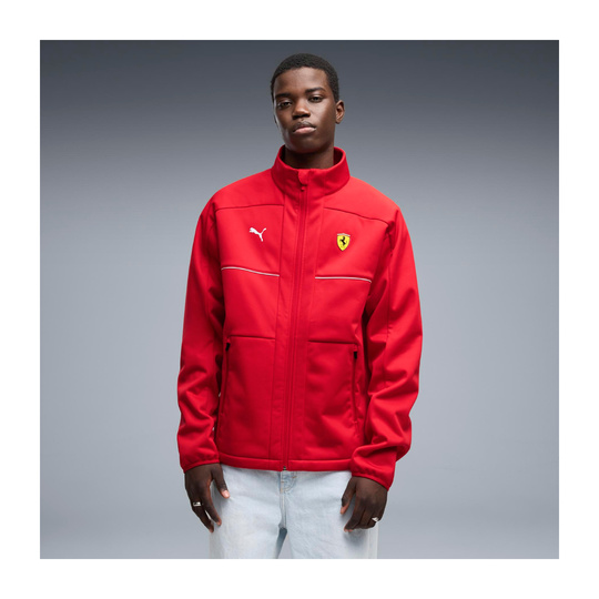 2026 Scuderia Ferrari F1 Mens Logo Softshell Jacket red