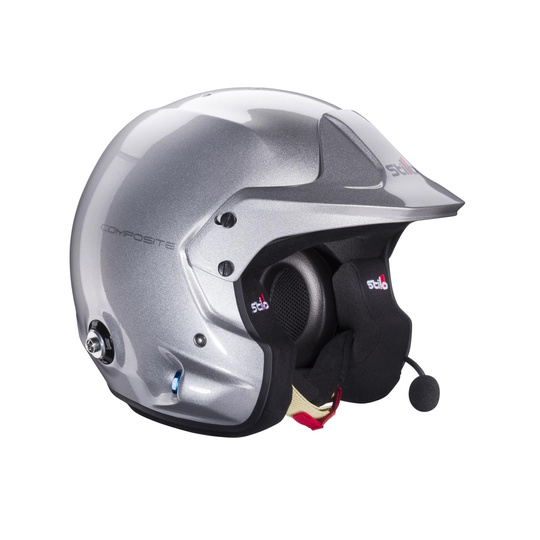 Stilo Intercom Helmet Venti TROPHY PLUS Rally Silver FIA-SNELL