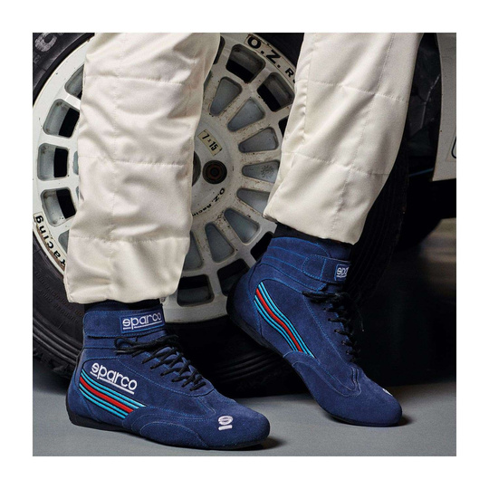Sparco Top Martini Racing Shoes Navy Blue (FIA)