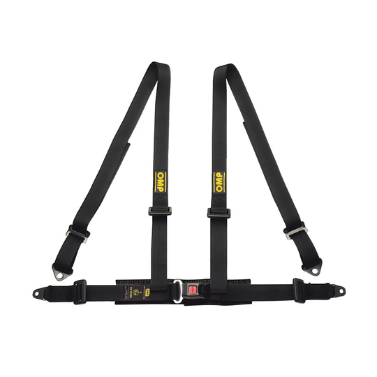 OMP Road 4 - points Safety Belts ECE, DA505 Black