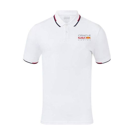  2025 Red Bull Racing Mens Core Logo Polo Shirt white