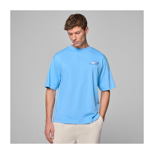 2025 Formula 1 Men's Heritage Logo Blue T-shirt