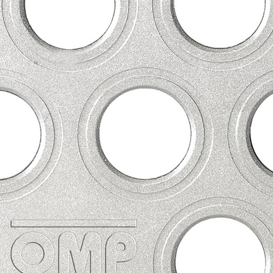 OMP Co-Driver Footrest Silver
