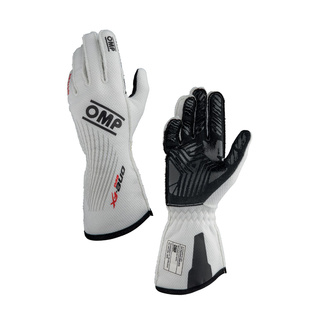 OMP One EVO FX MY26 Racing Gloves White (FIA)