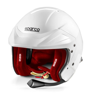 Sparco Flux RJ-i Helmet White/Red (FIA)