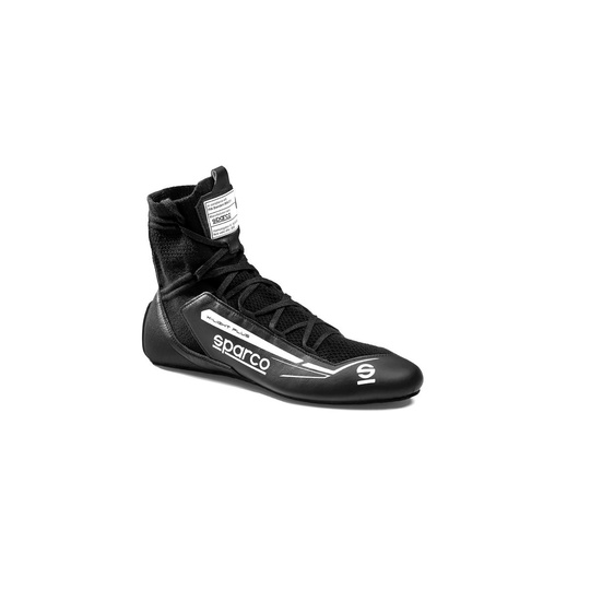 Sparco X-LIGHT+ Racing Shoes Black/White (FIA)