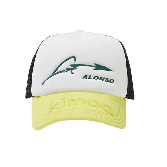 2024 Aston Martin F1 Mens Alonso Kimoa Trucker Baseball Cap