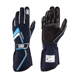 OMP Tecnica MY21 Racing Gloves Navy Blue (FIA)