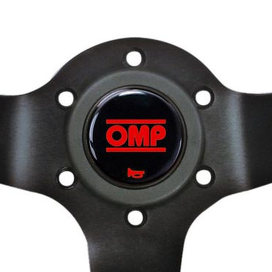 OMP Corsica Steering Wheel Black/Red Suede