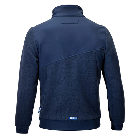 Sparco Grit Fleece Zip Sweatshirt Navy Blue