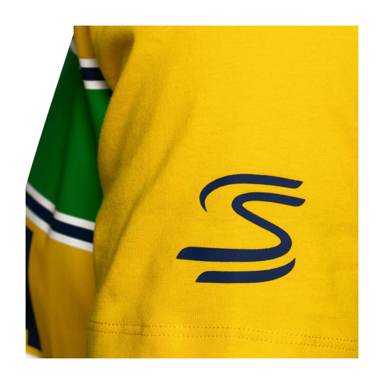 2025 Ayrton Senna F1 Mens Hashtag T-Shirt yellow