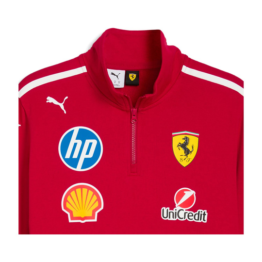 2025 Scuderia Ferrari F1 Men's Team 1/4 Zip Sweatshirt