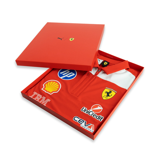 2026 Scuderia Ferrari F1 Mens Team Authentic Polo Shirt