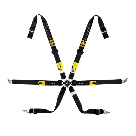 OMP WRC ENDURANCE Pull Down 6 - point Safety Belts