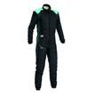OMP ONE-S AIR Race Suit Black/Green (FIA)