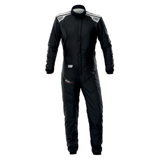 OMP One-S Air Race Suit Black/Silver (FIA)