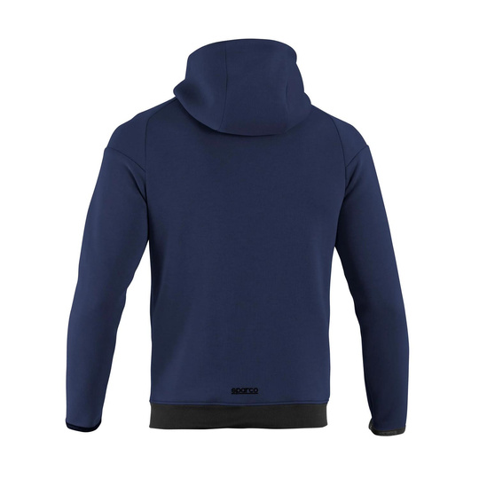 Sparco Full Zip MY25 Mens Hooded Sweatshirt navy blue