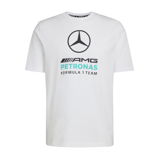 2026 Mercedes AMG F1 Mens Large Logo T-shirt white