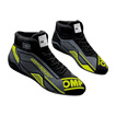 OMP Sport MY22 Racing Shoes Black/Yellow (FIA)