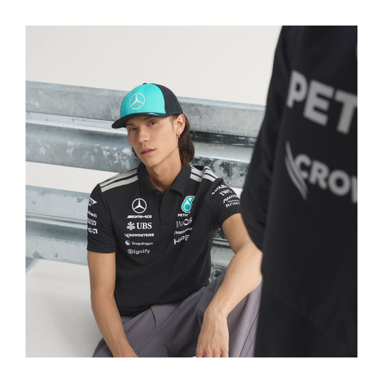 2026 Mercedes AMG F1 Mens Team Polo shirt black