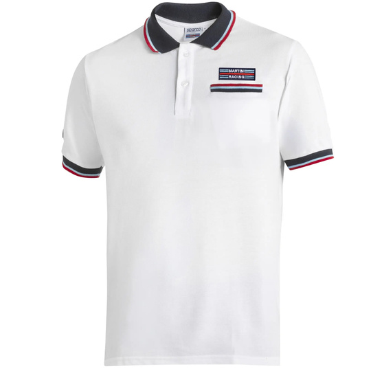 Sparco Martini Pocket Polo Shirt White
