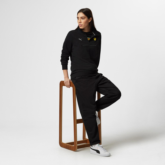 2024 Ferrari F1 Men's 1/4 Zip Black Sweatshirt