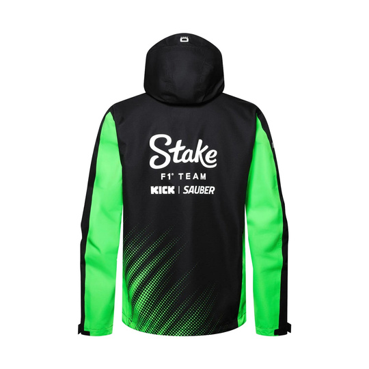2025 Stake F1 Kick Sauber Mens Team Rain Jacket