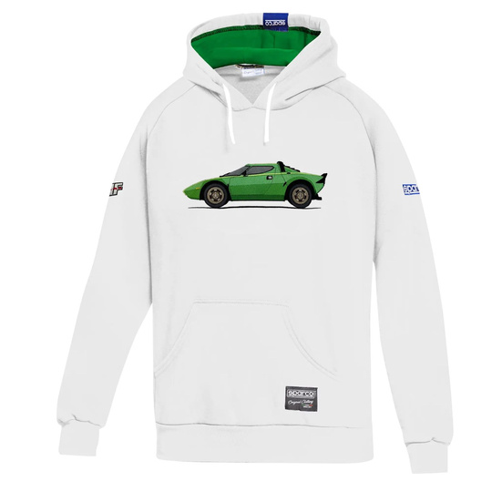 Sparco Lancia HF Gr 4 Hoodie White