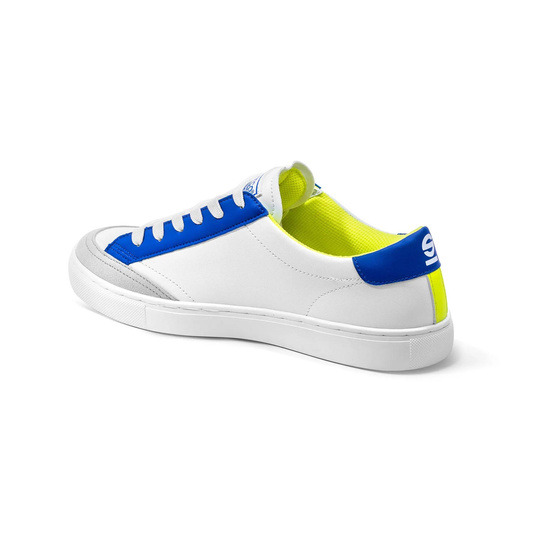 Sparco S-Time Racing Shoes White/Blue/Yellow