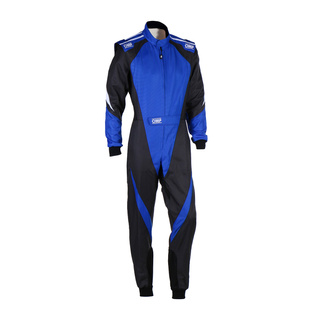 OMP KS-3X 8877-2022 Kids Karting Suit black-blue