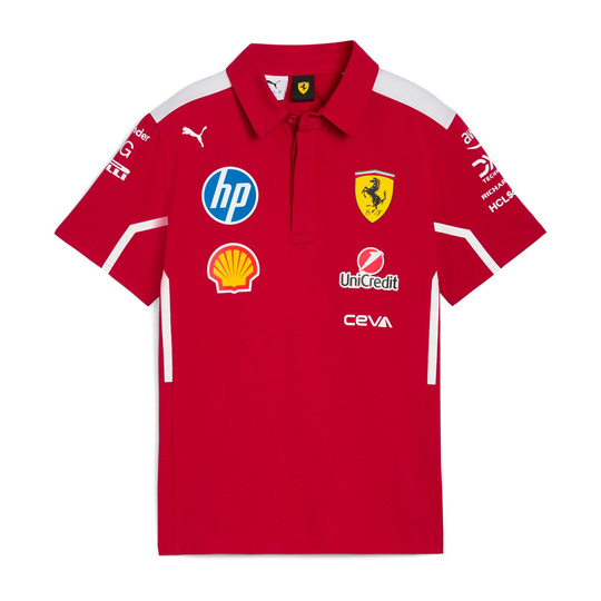 2025 Scuderia Ferrari F1 Men's Team Polo Shirt