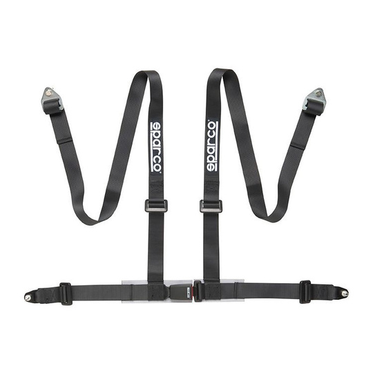 Sparco Club H-4 4-Point Harness Black (ECE)