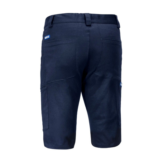 Sparco Grit mechanic shorts navy blue